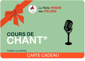 E-Carte cadeau Cours de chant
