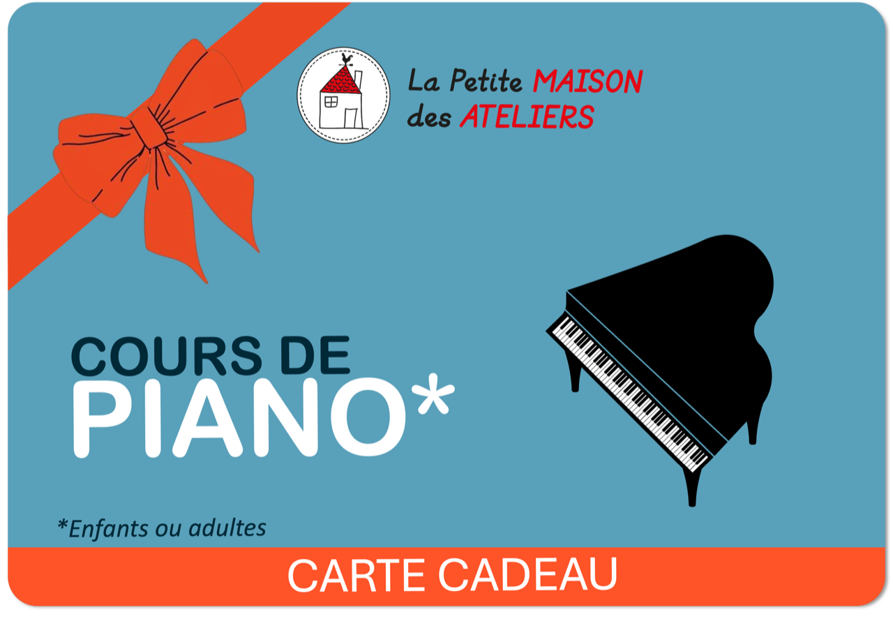E-Carte cadeau Cours de piano